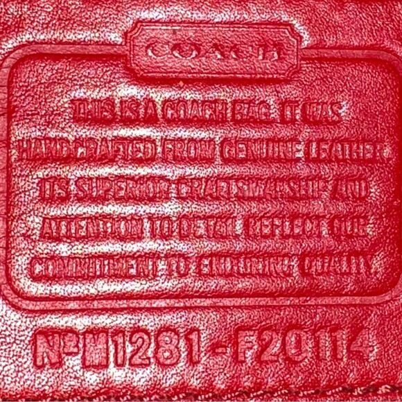 Coach candy apple red hobo bag! Euc! - Picture 11 of 17